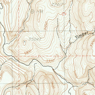 United States Geological Survey Log Creek, OR (1990, 24000-Scale) digital map