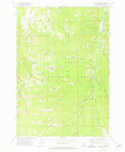 United States Geological Survey Log Mountain, ID (1973, 24000-Scale) digital map