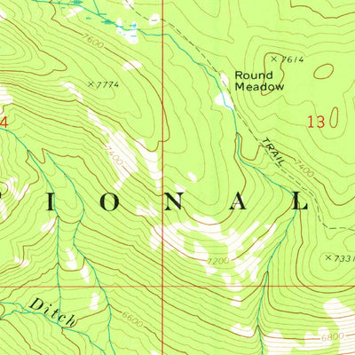 United States Geological Survey Log Mountain, ID (1973, 24000-Scale) digital map