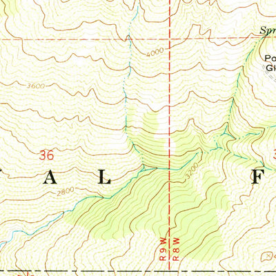 United States Geological Survey Log Spring, CA (1967, 24000-Scale) digital map