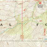 United States Geological Survey Log Spring, CA (1995, 24000-Scale) digital map