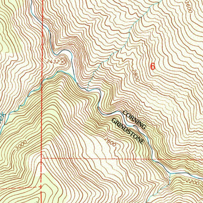 United States Geological Survey Log Spring, CA (1995, 24000-Scale) digital map