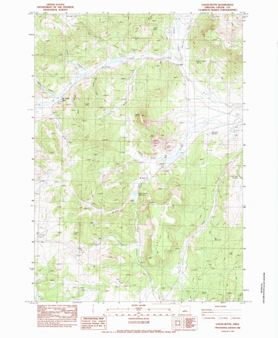 United States Geological Survey Logan Butte, OR (1983, 24000-Scale) digital map