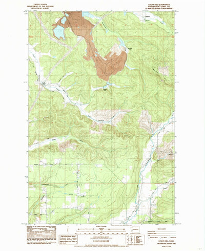 United States Geological Survey Logan Hill, WA (1984, 24000-Scale) digital map
