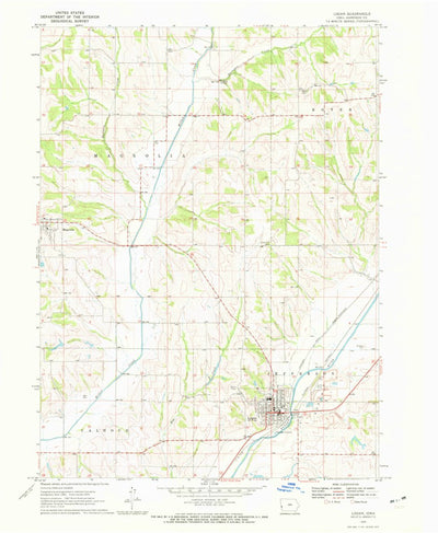United States Geological Survey Logan, IA (1970, 24000-Scale) digital map