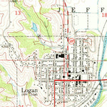 United States Geological Survey Logan, IA (1970, 24000-Scale) digital map