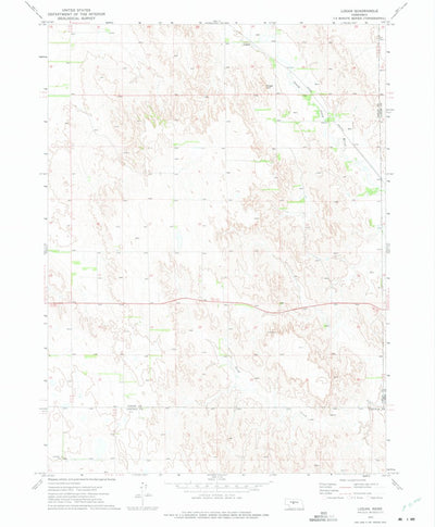 United States Geological Survey Logan, NE (1972, 24000-Scale) digital map