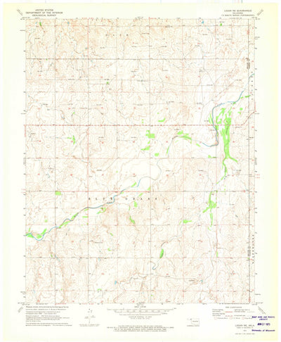 United States Geological Survey Logan NE, OK (1971, 24000-Scale) digital map