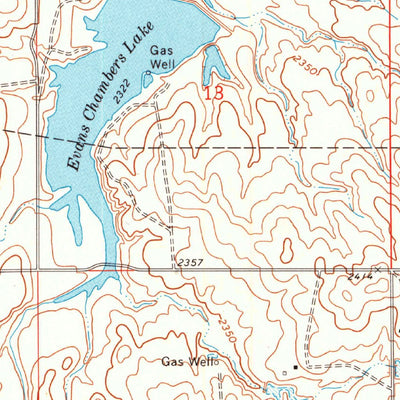 United States Geological Survey Logan NW, OK (1971, 24000-Scale) digital map