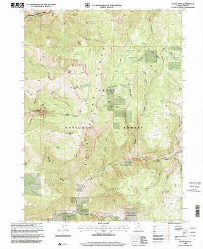 United States Geological Survey Logan Peak, UT (1998, 24000-Scale) digital map