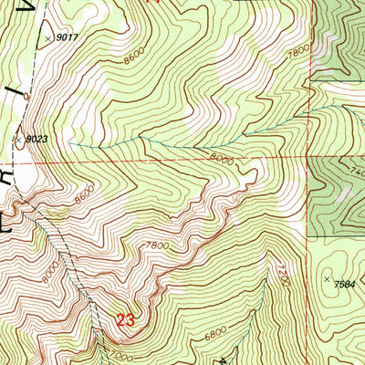 United States Geological Survey Logan Peak, UT (1998, 24000-Scale) digital map