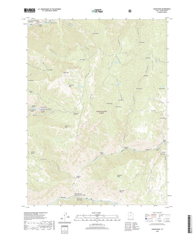 United States Geological Survey Logan Peak, UT (2020, 24000-Scale) digital map