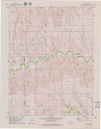 United States Geological Survey Logan SE, KS (1979, 24000-Scale) digital map