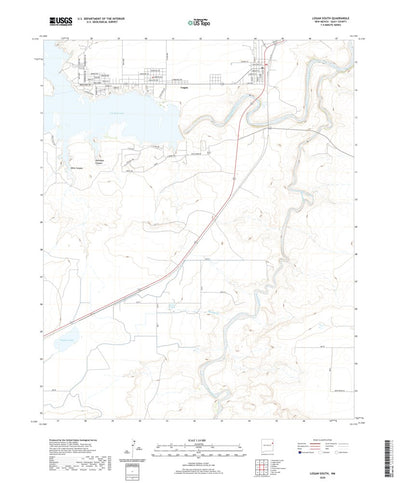 United States Geological Survey Logan South, NM (2020, 24000-Scale) digital map