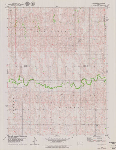 United States Geological Survey Logan SW, KS (1979, 24000-Scale) digital map