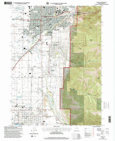 United States Geological Survey Logan, UT (1998, 24000-Scale) digital map