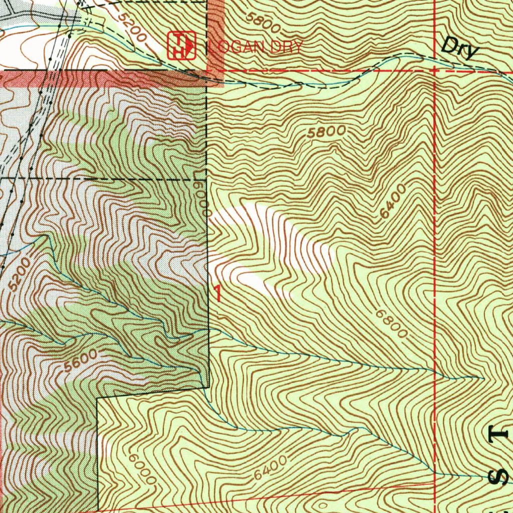 Map Scale Utah Logan, UT (1998, 24000-Scale) Map by United States Geological Survey ...