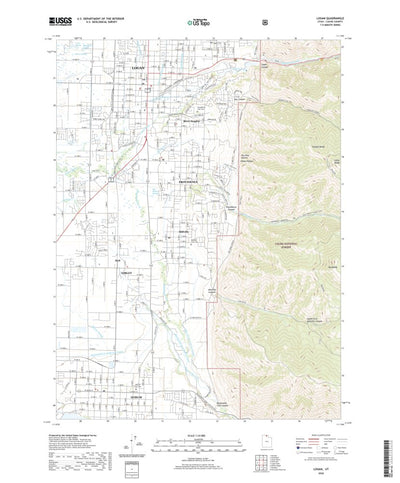 United States Geological Survey Logan, UT (2020, 24000-Scale) digital map