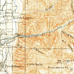 United States Geological Survey Logan, UT-ID (1914, 125000-Scale) digital map