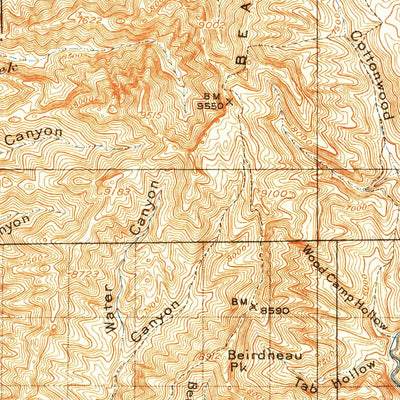 United States Geological Survey Logan, UT-ID (1914, 125000-Scale) digital map