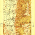 United States Geological Survey Logan, UT-ID (1916, 125000-Scale) digital map
