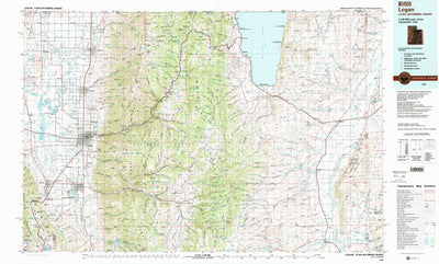 United States Geological Survey Logan, UT-WY-ID (1984, 100000-Scale) digital map