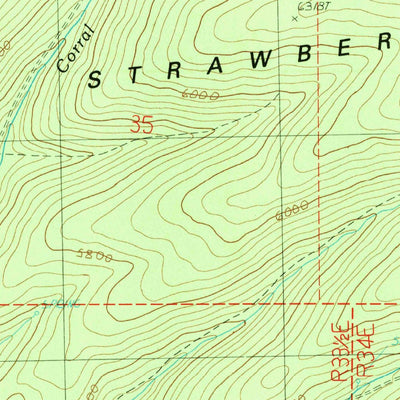 United States Geological Survey Logan Valley East, OR (1988, 24000-Scale) digital map