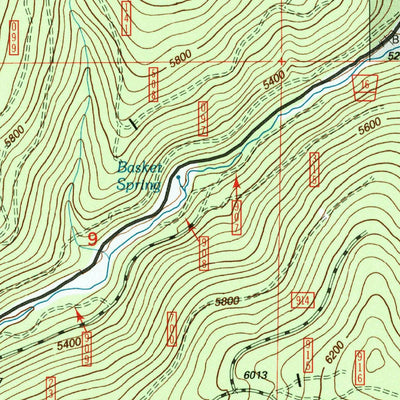 United States Geological Survey Logan Valley East, OR (1999, 24000-Scale) digital map