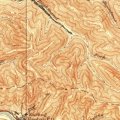 United States Geological Survey Logan, WV (1928, 62500-Scale) digital map