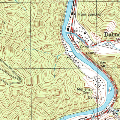 United States Geological Survey Logan, WV (1996, 24000-Scale) digital map