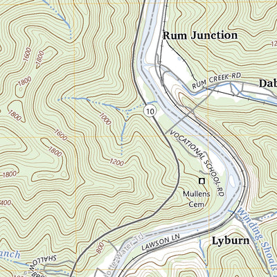 United States Geological Survey Logan, WV (2023, 24000-Scale) digital map