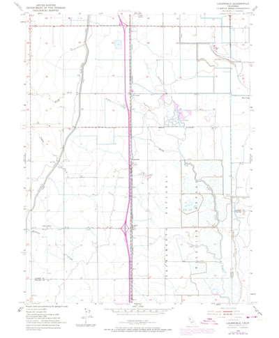 United States Geological Survey Logandale, CA (1952, 24000-Scale) digital map