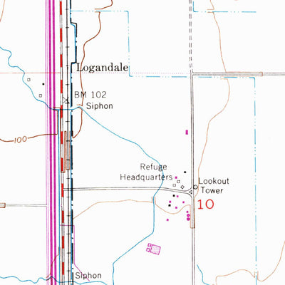 United States Geological Survey Logandale, CA (1952, 24000-Scale) digital map