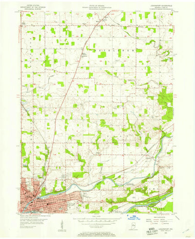 United States Geological Survey Logansport, IN (1955, 24000-Scale) digital map