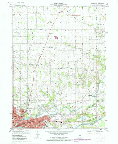 United States Geological Survey Logansport, IN (1972, 24000-Scale) digital map