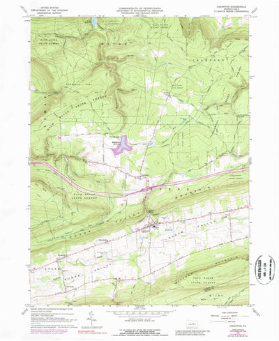 United States Geological Survey Loganton, PA (1965, 24000-Scale) digital map