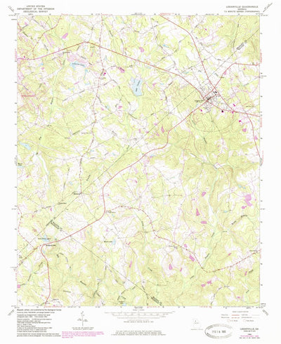 United States Geological Survey Loganville, GA (1964, 24000-Scale) digital map