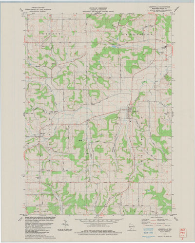 United States Geological Survey Loganville, WI (1983, 24000-Scale) digital map