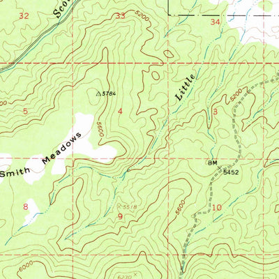 United States Geological Survey Logdell, OR (1961, 62500-Scale) digital map