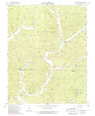 United States Geological Survey Loggers Lake, MO (1967, 24000-Scale) digital map