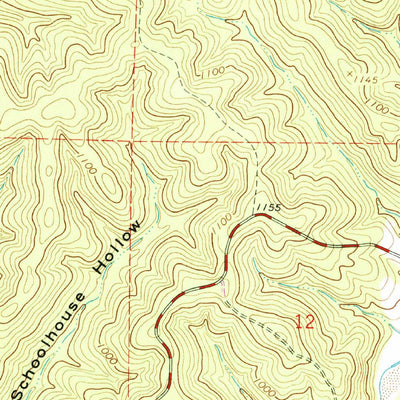 United States Geological Survey Loggers Lake, MO (1967, 24000-Scale) digital map