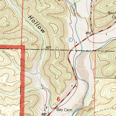 United States Geological Survey Loggers Lake, MO (1999, 24000-Scale) digital map