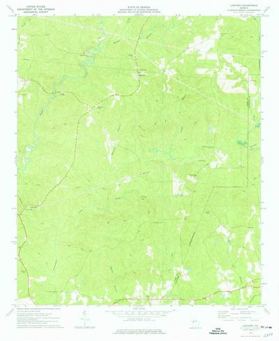 United States Geological Survey Logtown, GA (1974, 24000-Scale) digital map