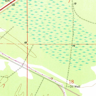 United States Geological Survey Logtown, MS-LA (1958, 24000-Scale) digital map