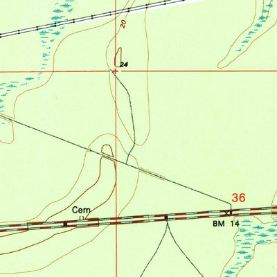 United States Geological Survey Logtown, MS-LA (1993, 24000-Scale) digital map