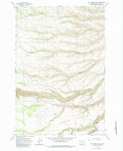 United States Geological Survey Logy Creek Falls, WA (1965, 24000-Scale) digital map