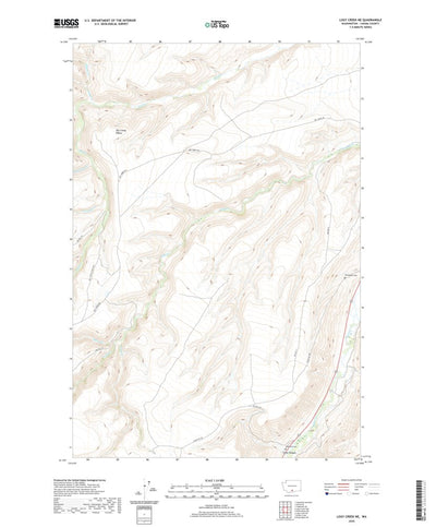 United States Geological Survey Logy Creek NE, WA (2020, 24000-Scale) digital map