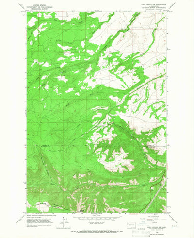 United States Geological Survey Logy Creek SW, WA (1965, 24000-Scale) digital map