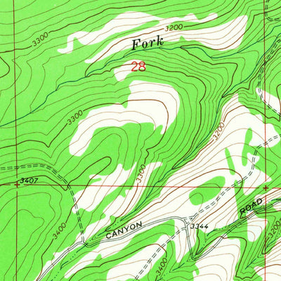 United States Geological Survey Logy Creek SW, WA (1965, 24000-Scale) digital map