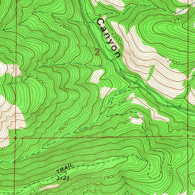 United States Geological Survey Logy Creek SW, WA (1965, 24000-Scale) digital map